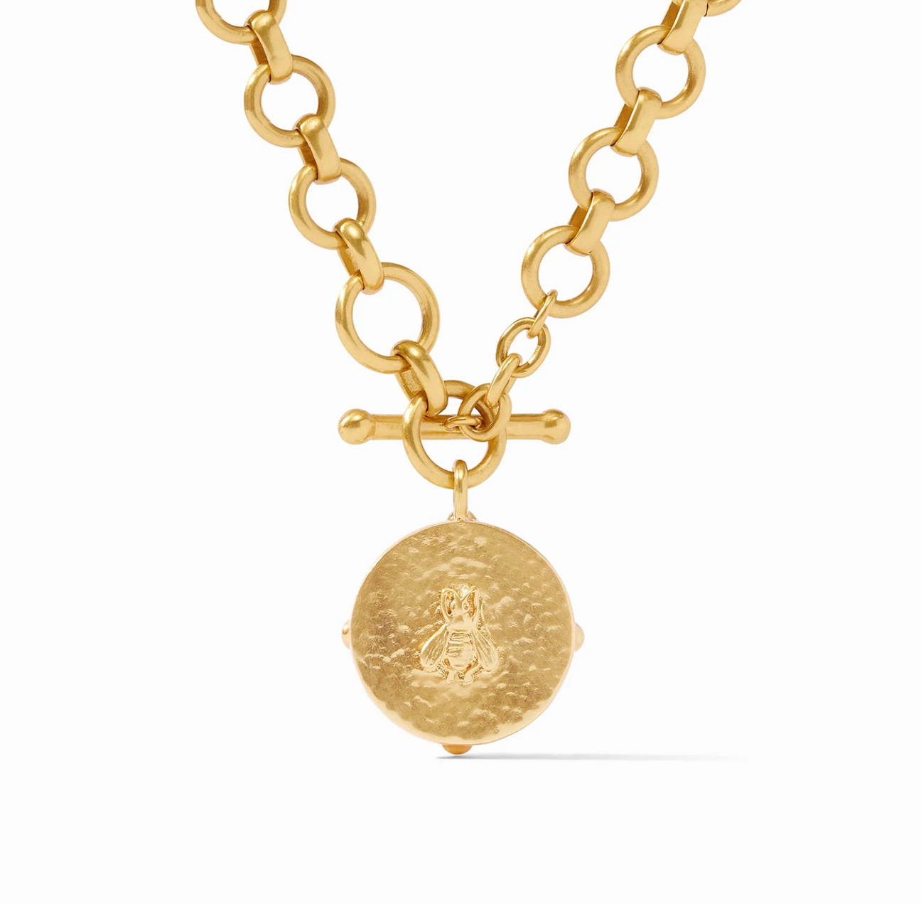 Julie Vos Honeybee Demi Necklace, Iridescent Emerald Green