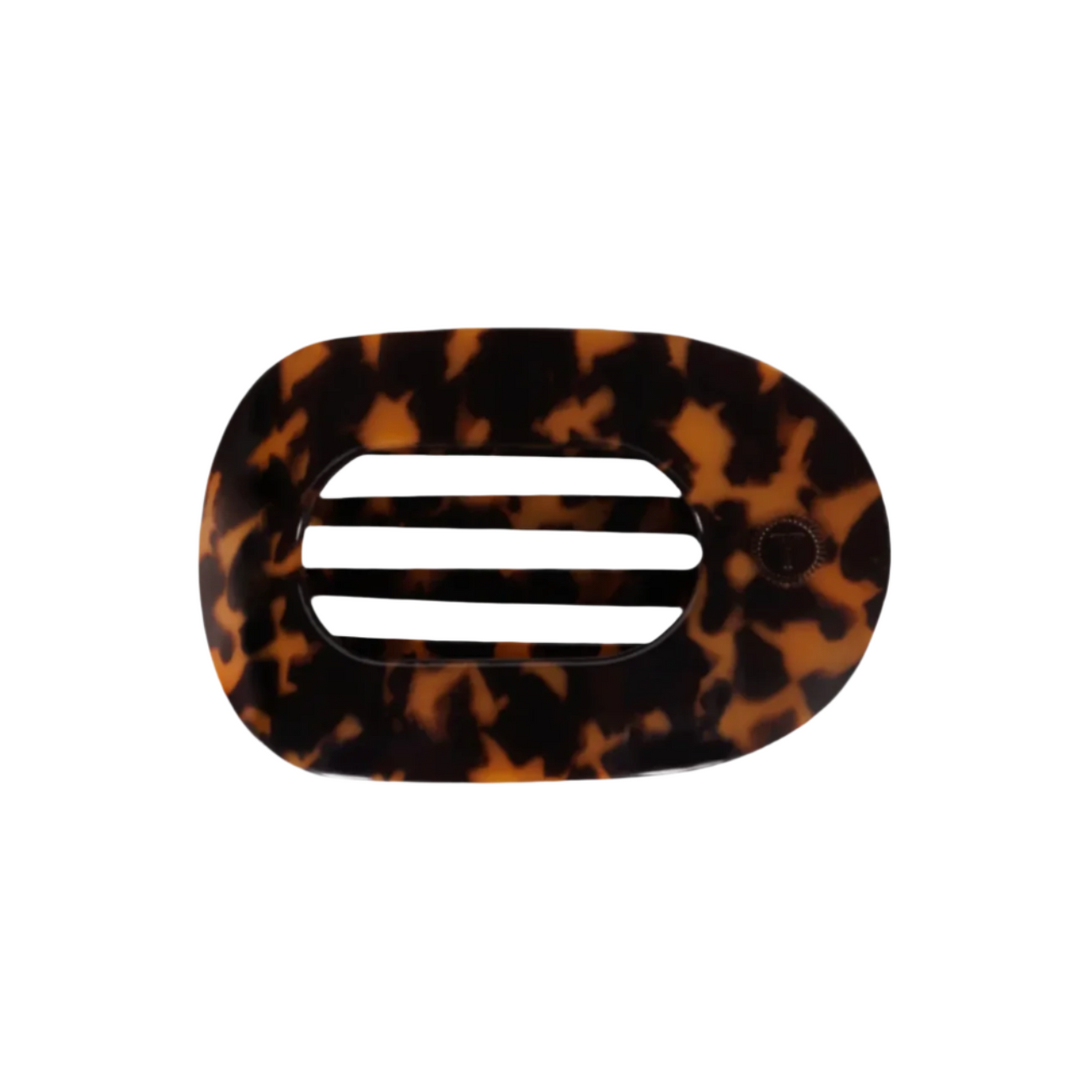 Teleties Tortoise Flat Round Clip