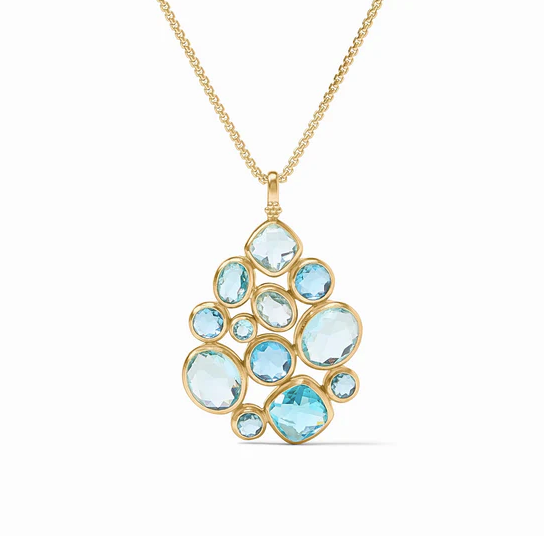 Julie Vos Kaleidoscope Statement Pendant, Bahamian Blue