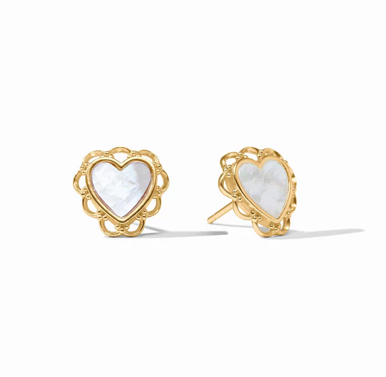 Julie Vos Lace Heart Stud- SUMMER SALE