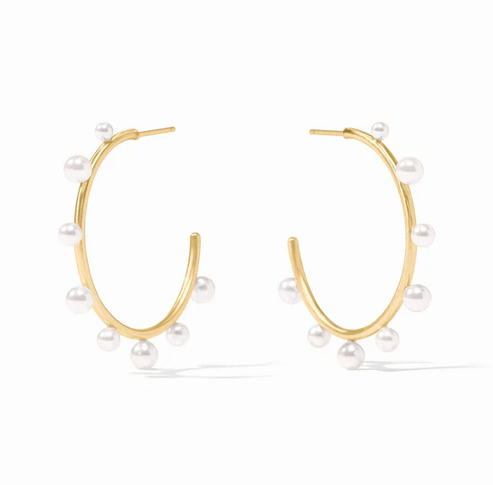 Julie Vos Hydra Stone Hoop, Pearl