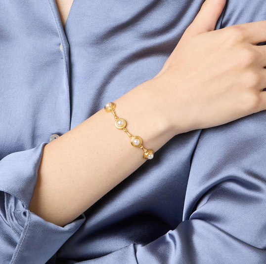Julie Vos Bamboo Pearl Bracelet