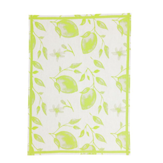 VIETRI Strofinaccio Green Lemons Dish Towel
