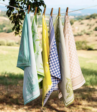 VIETRI Strofinaccio Yellow Lemons Dish Towels