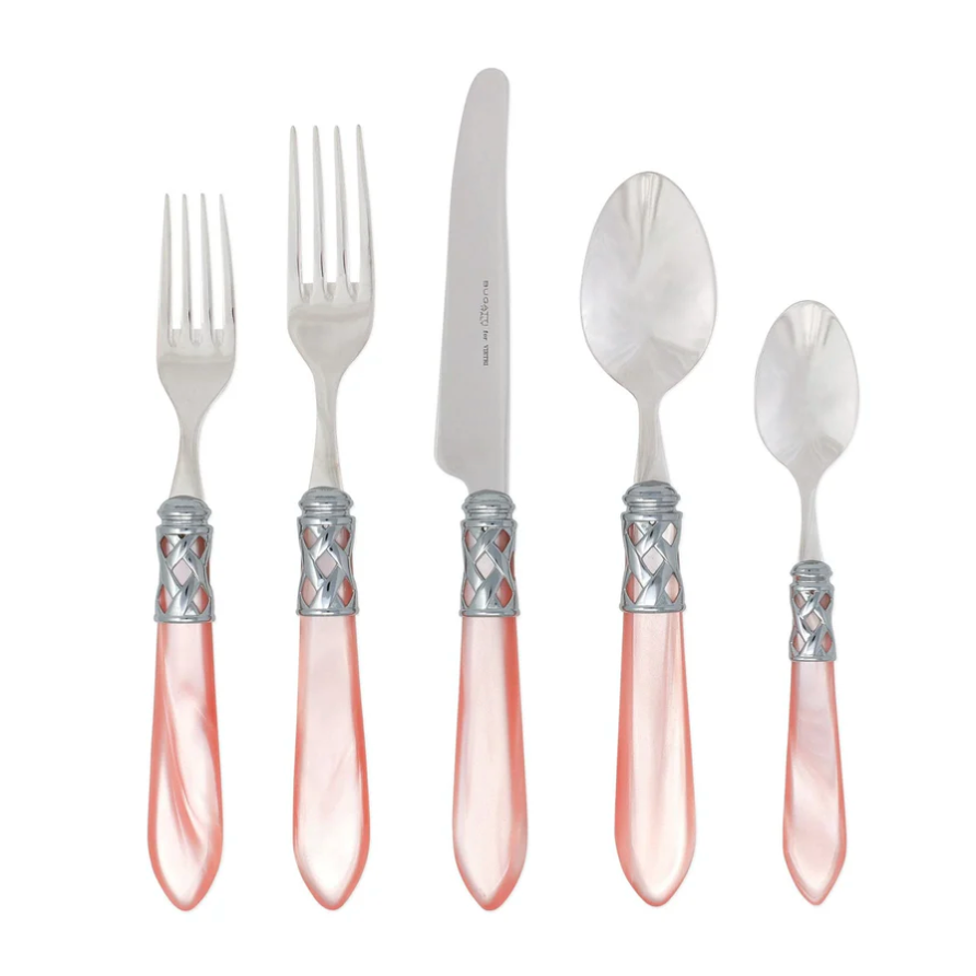 VIETRI Aladdin Brilliant & Light Pink Salad Fork