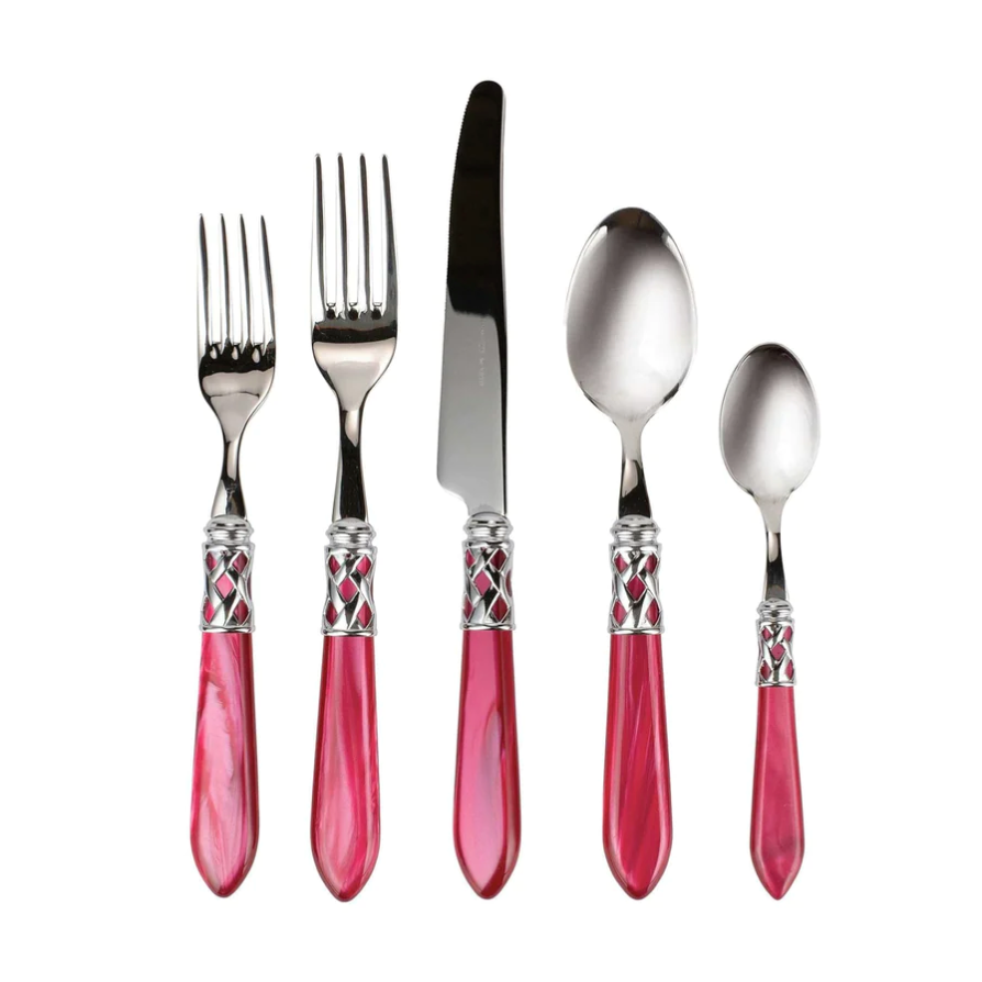VIETRI Aladdin Brilliant & Raspberry Salad Fork