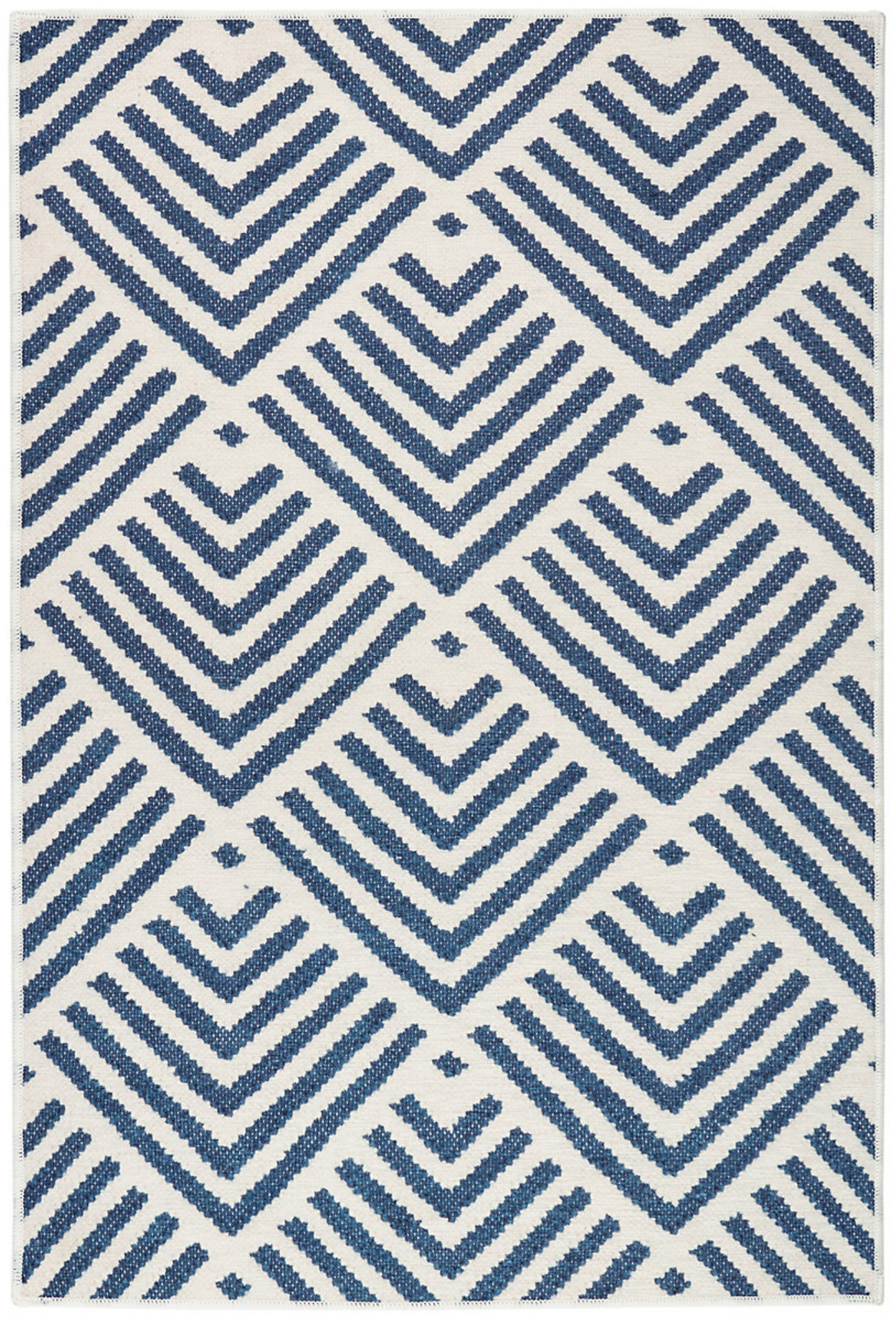 Dash & Albert Cleo Washable Rug, Navy
