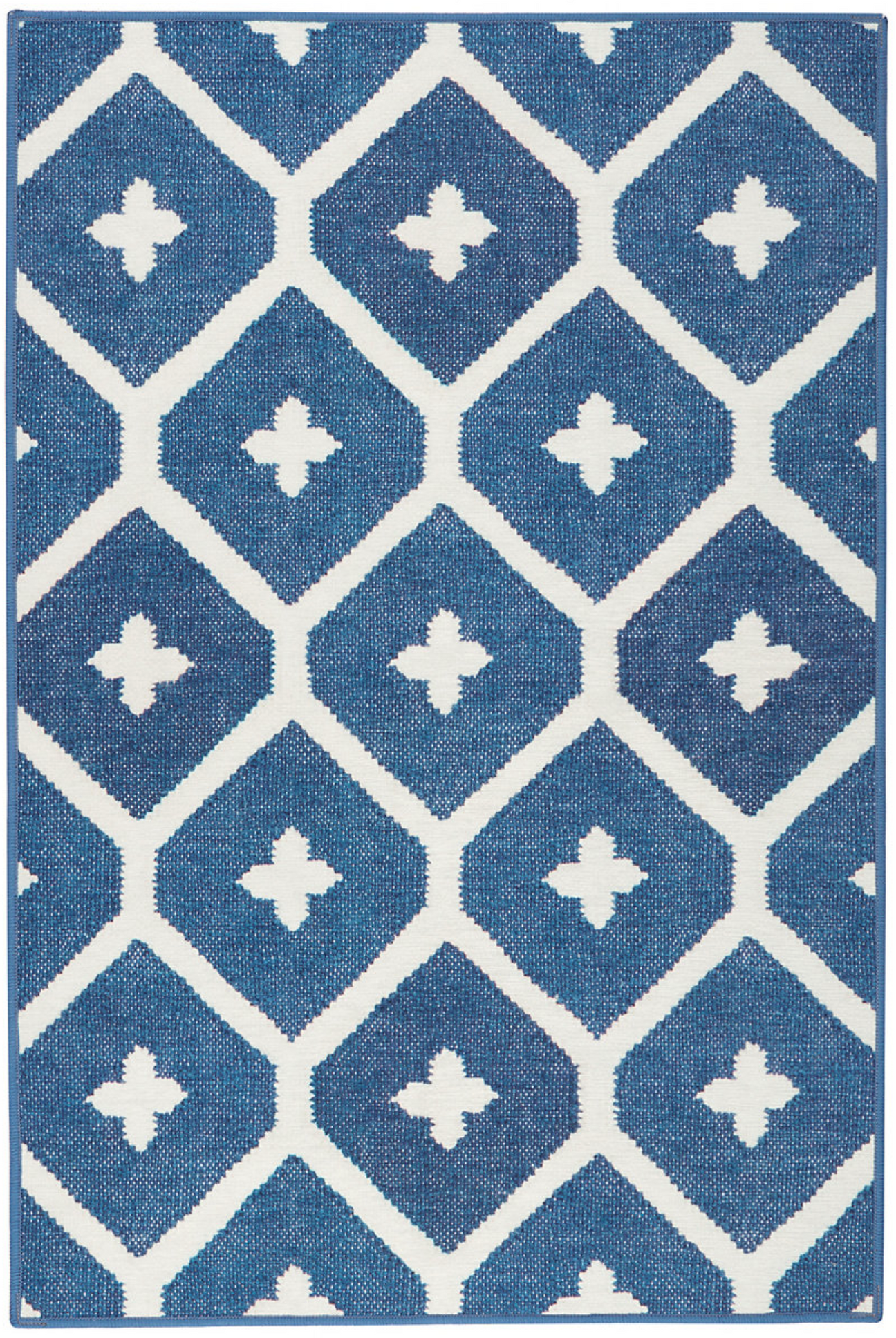 Dash & Albert Elizabeth Navy Washable Rug