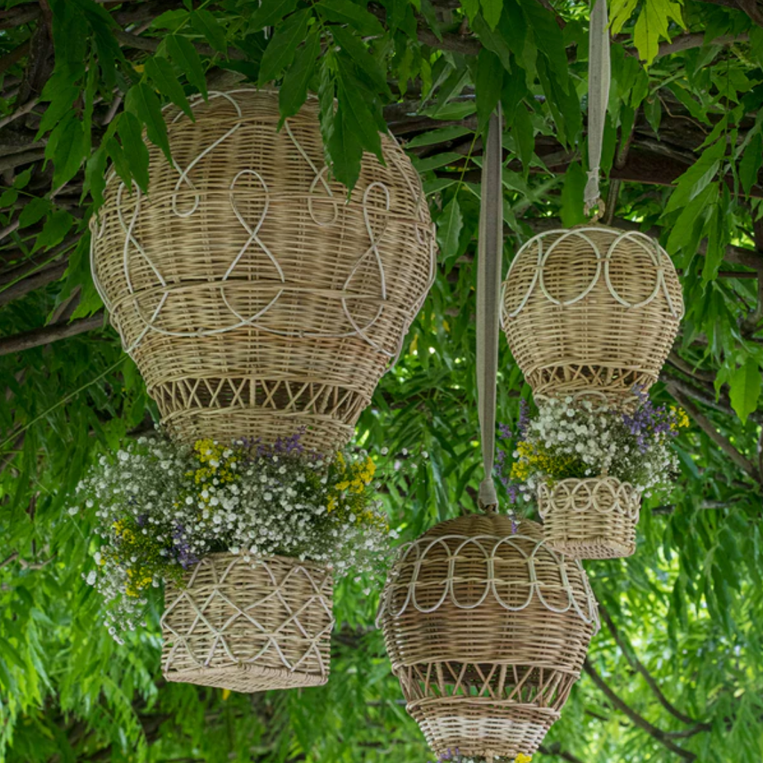 Juliska Provence Rattan 20" Hot Air Balloon