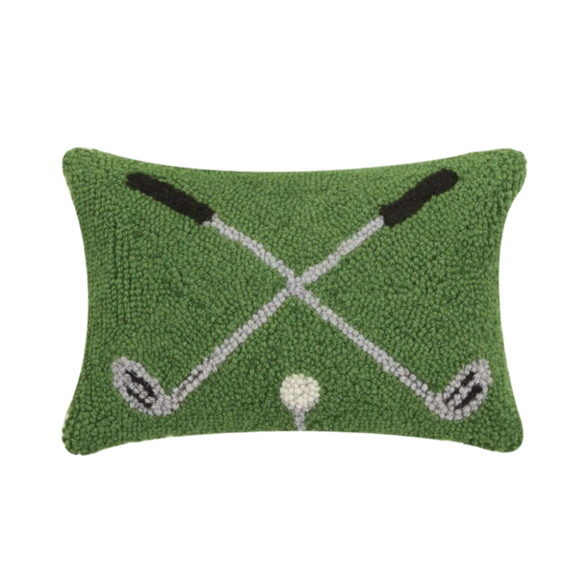 Crossed Golf Clubs Hook Pillow