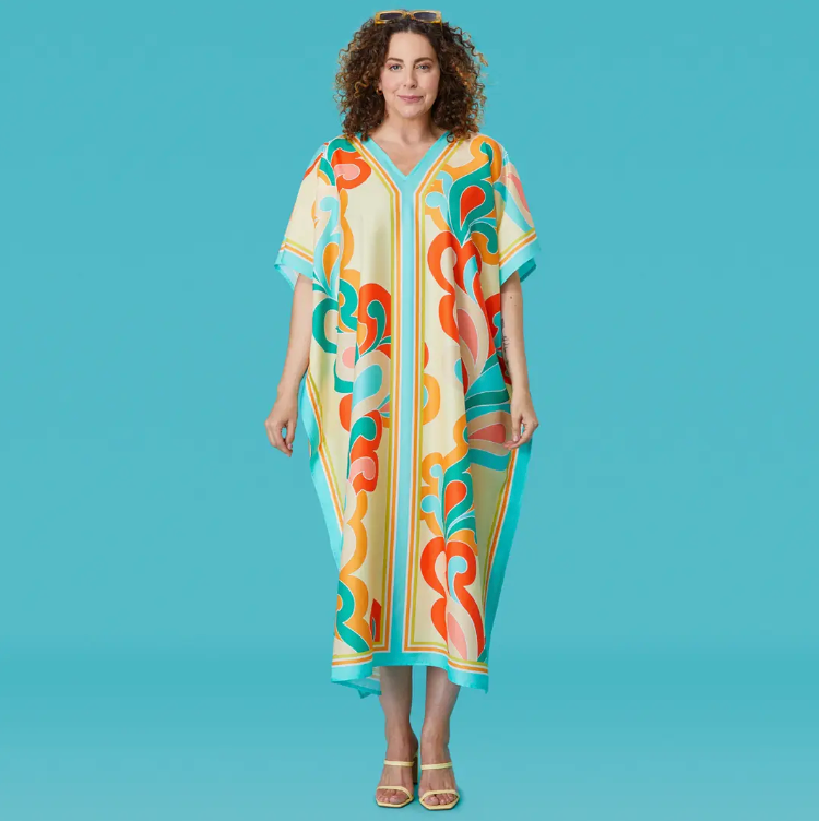 Tropical Paisley Caftan