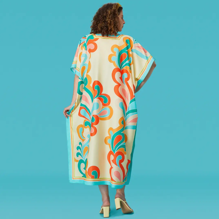 Tropical Paisley Caftan