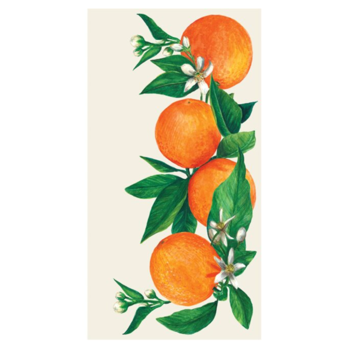 Orange Orchard Guest Paper Napkins, Set of 16
