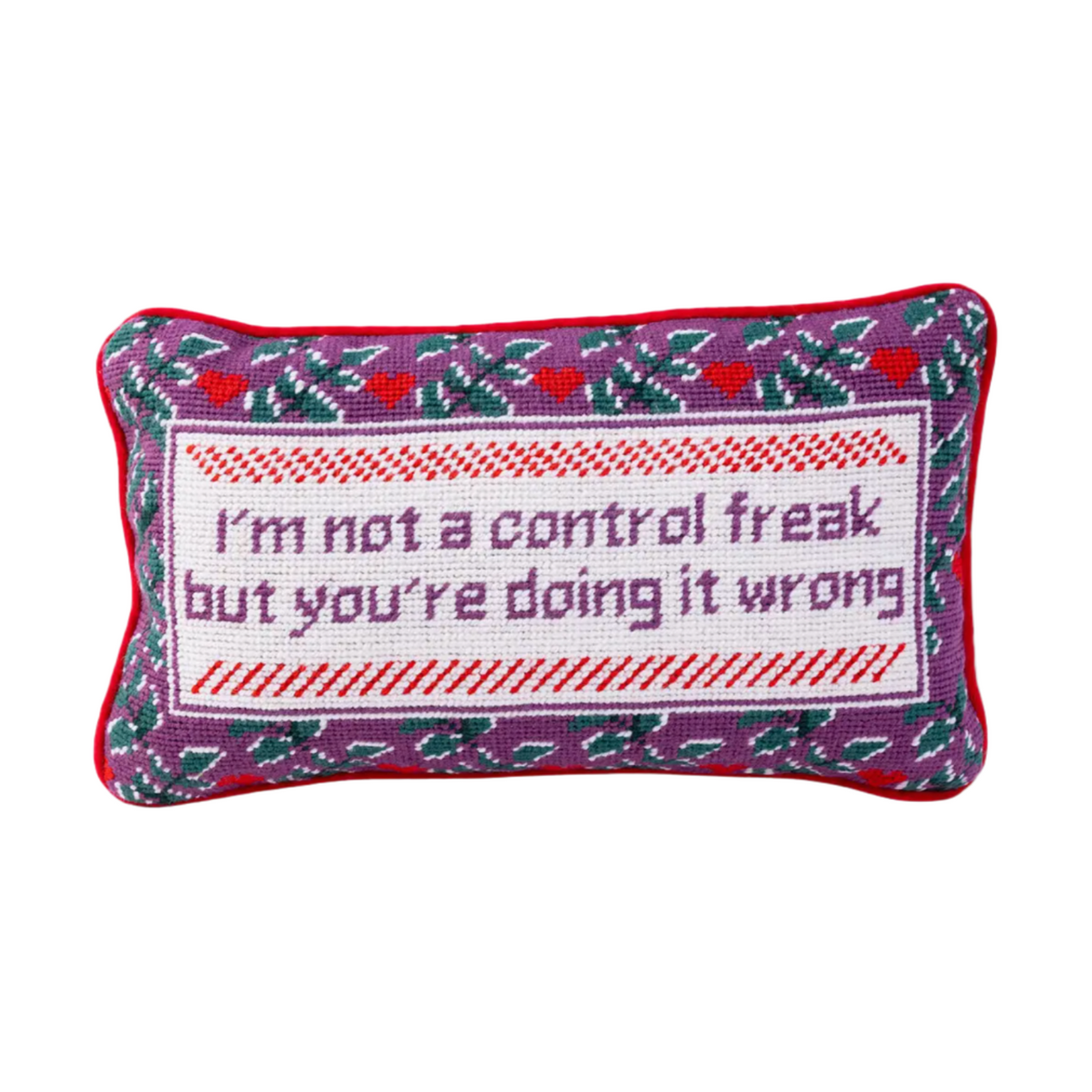 Control Freak Needlepoint Pillow
