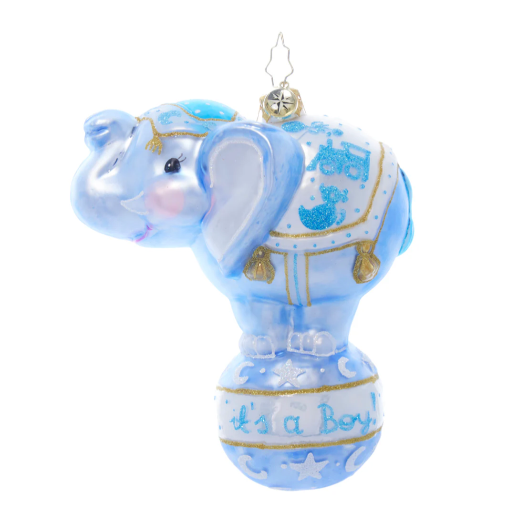 Christopher Radko Balancing Baby Boy Ornament