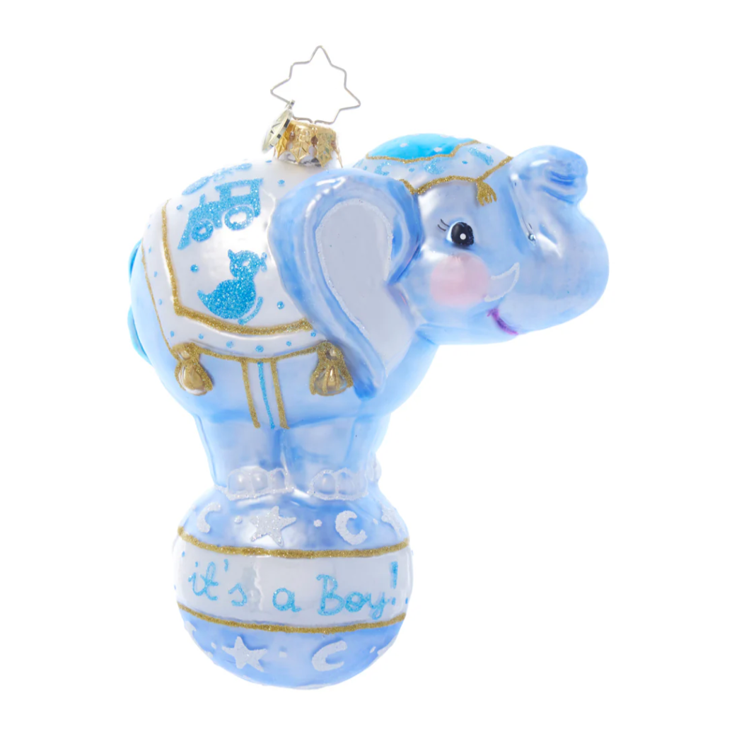 Christopher Radko Balancing Baby Boy Ornament