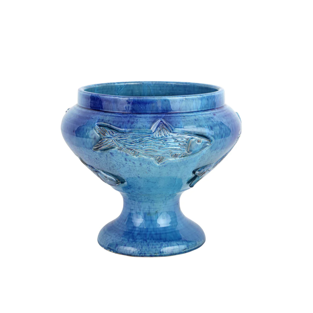 VIETRI Mediterranea Blue Footed Planter