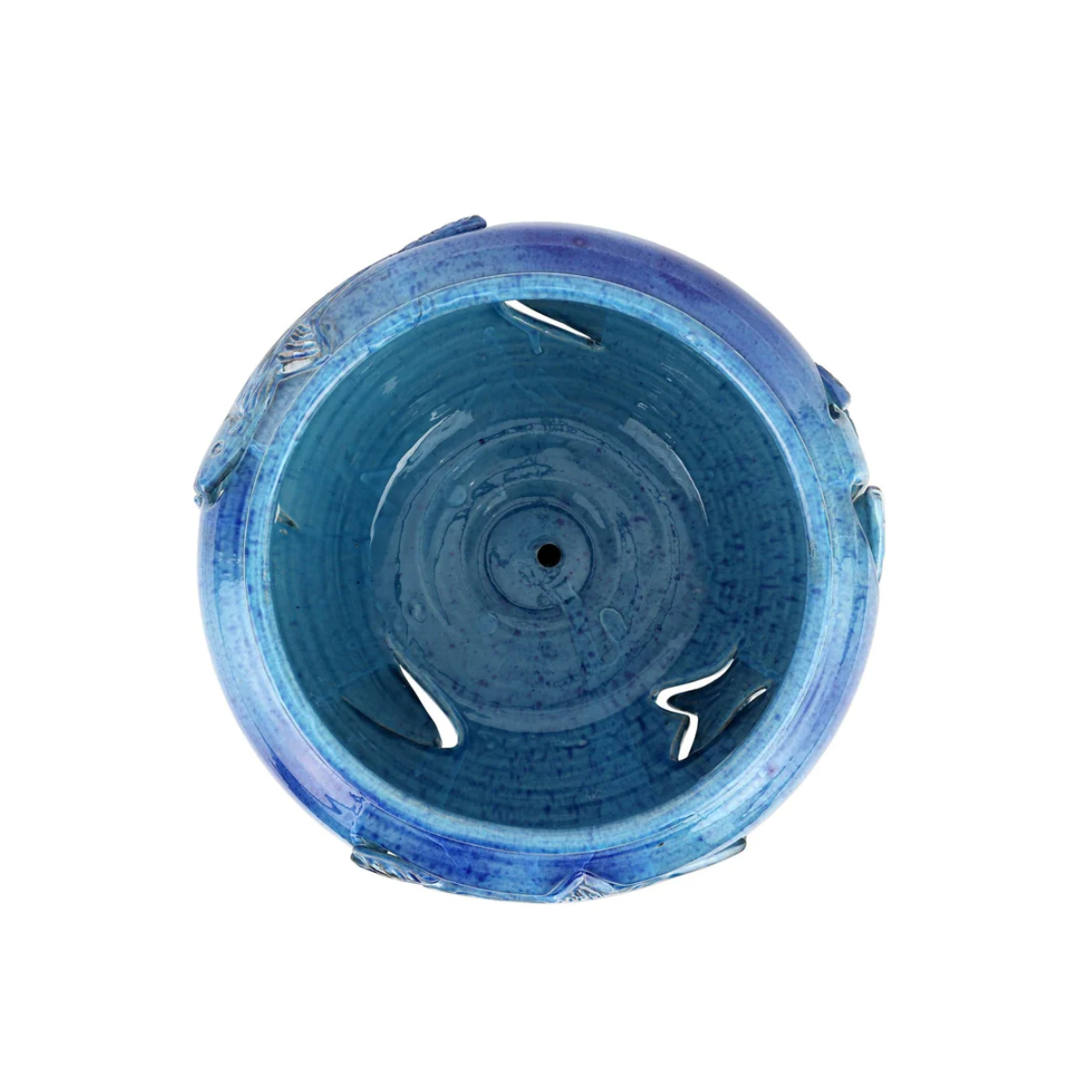 VIETRI Mediterranea Blue Footed Planter