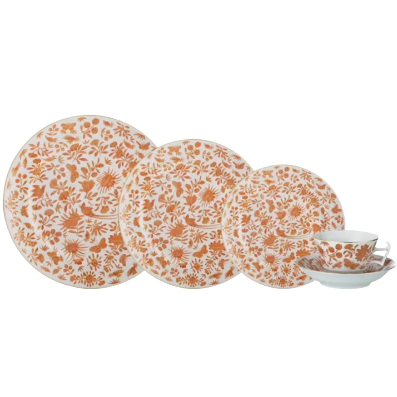 Mottahedeh Sacred Bird & Butterfly 5-Piece Place Setting