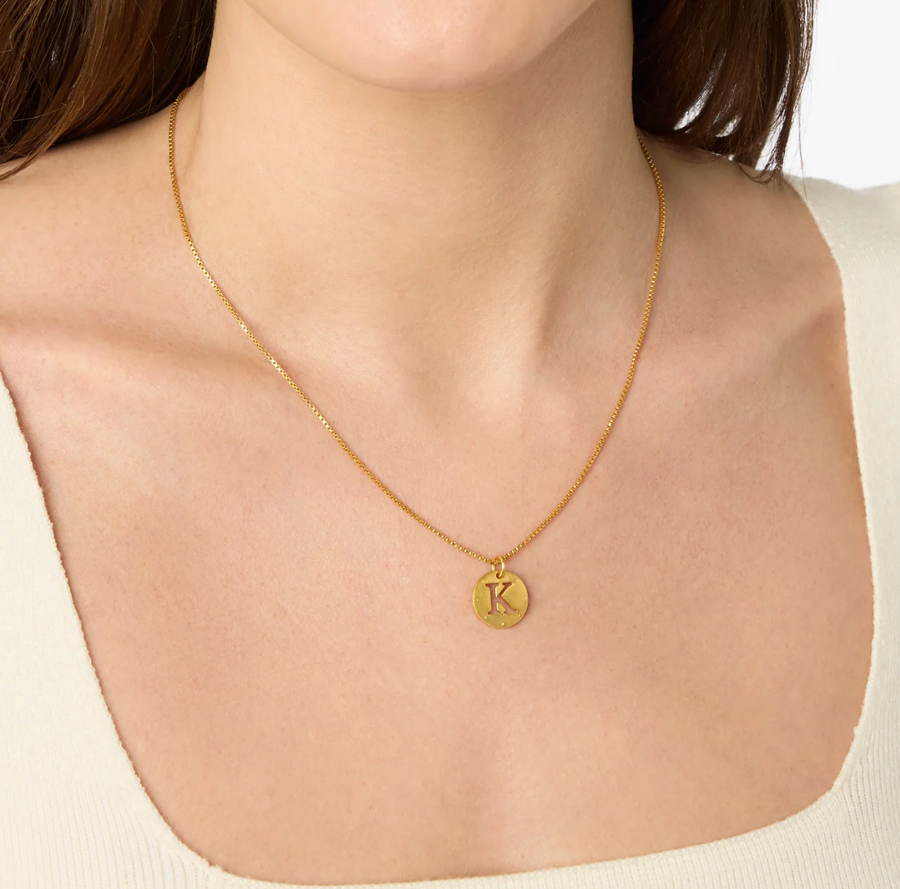 Julie Vos Monogram Delicate Necklace