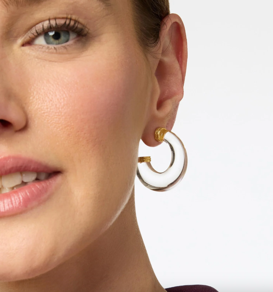 Julie Vos Madison Statement Hoop, Clear