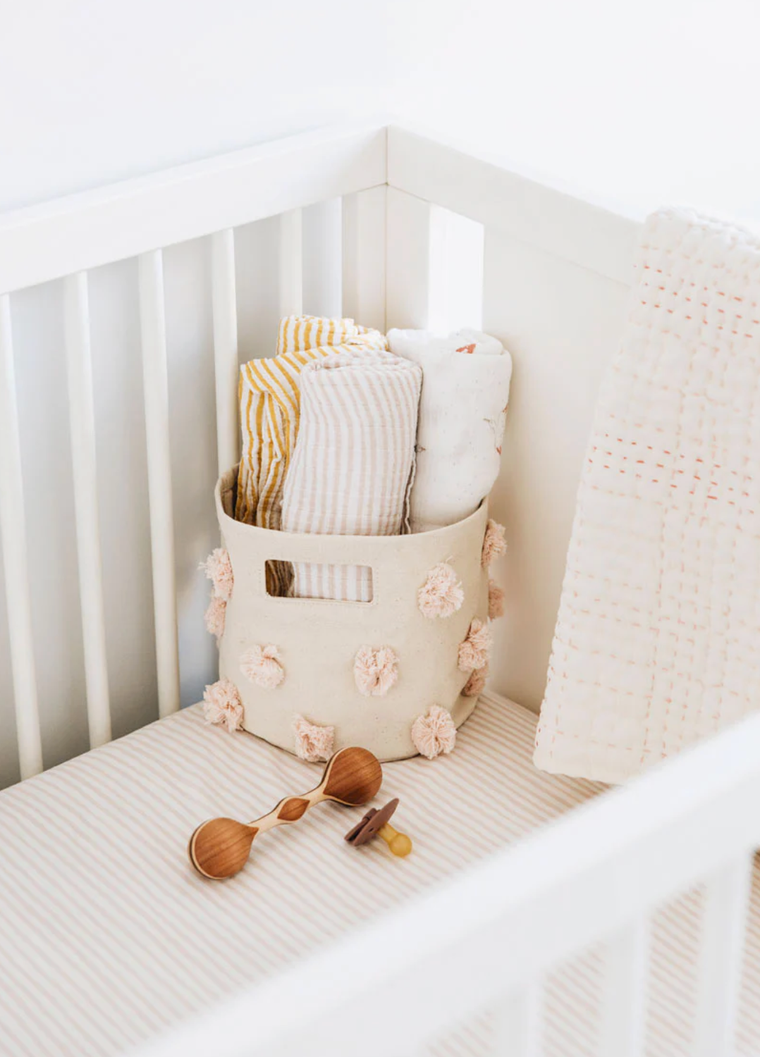 Pehr Striped Swaddle, Petal