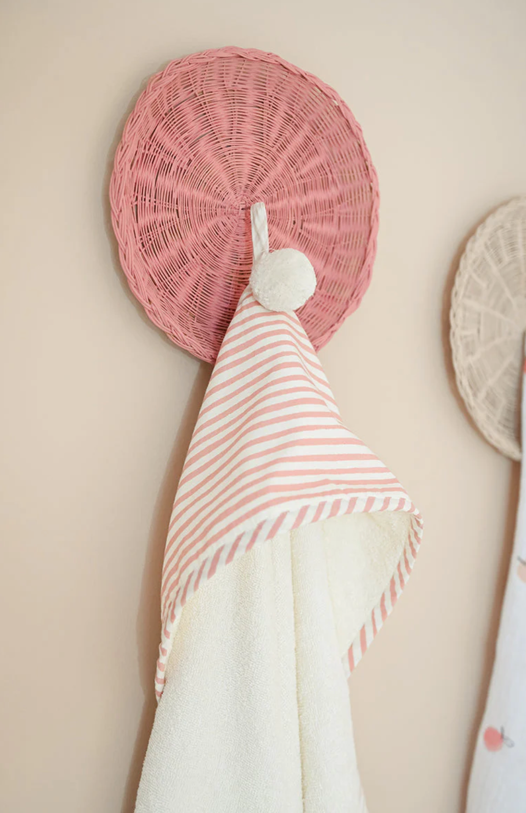 Pehr Stripes Away Petal Hooded Towel