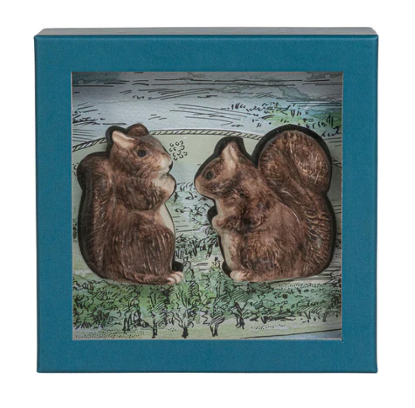 Juliska Clever Creatures Squirrel Salt & Pepper Set