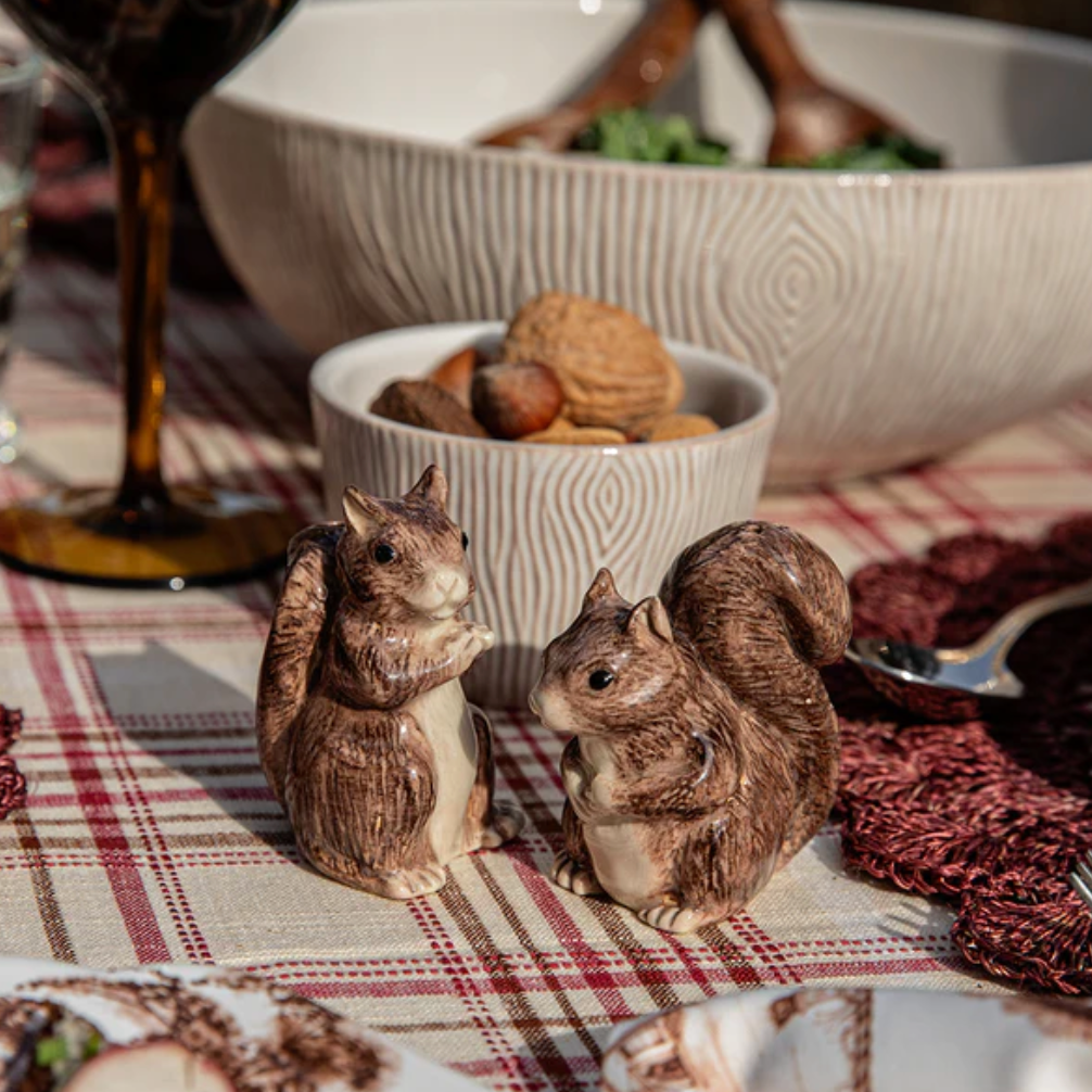 Juliska Clever Creatures Squirrel Salt & Pepper Set