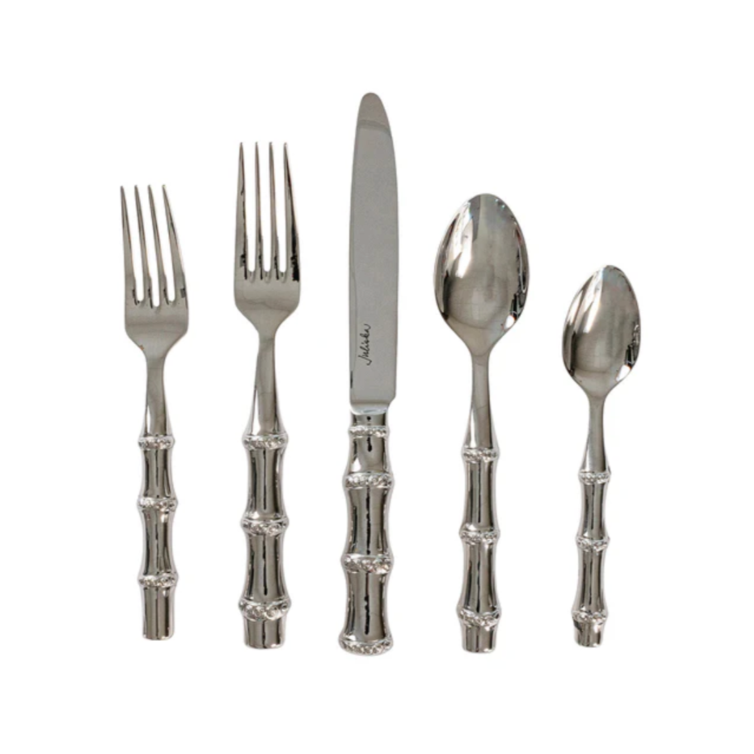 Juliska 5 Piece Bamboo Polished Flatware Set