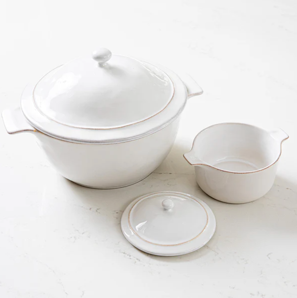 Juliska Puro 12" Casserole with Lid, Whitewash