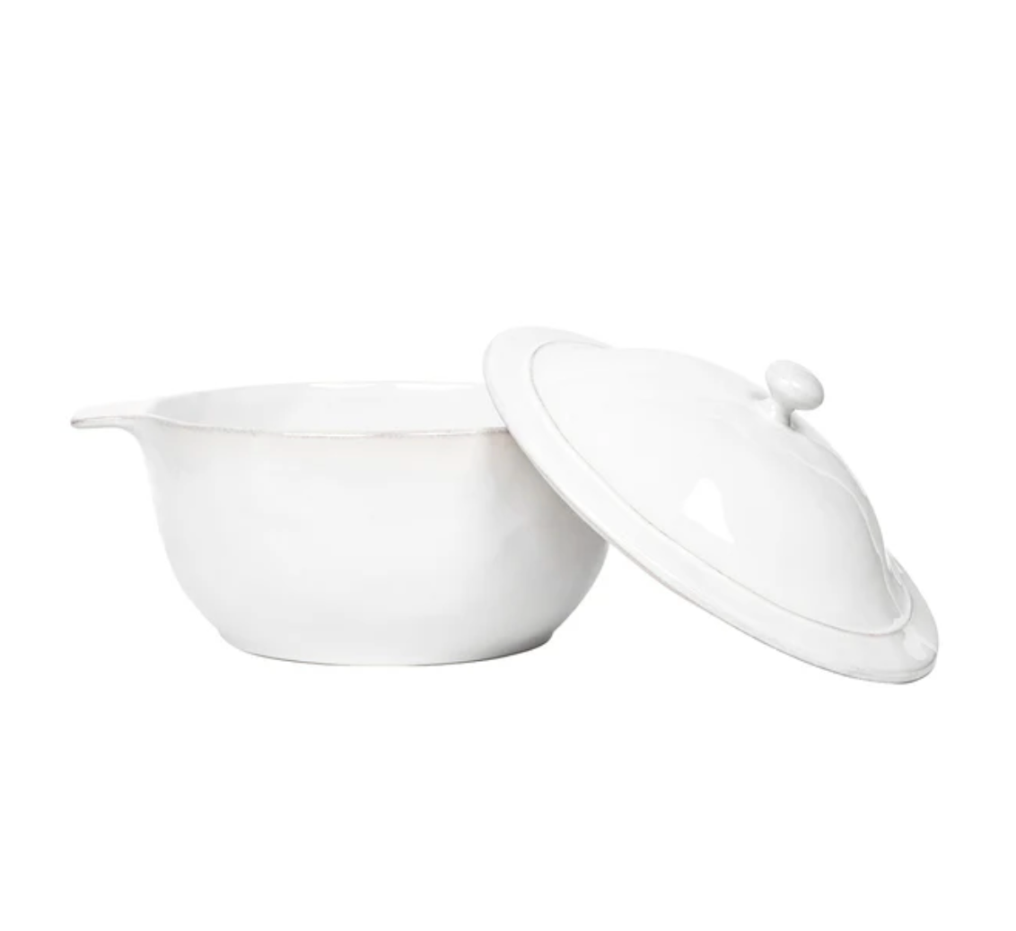 Juliska Puro 12" Casserole with Lid, Whitewash