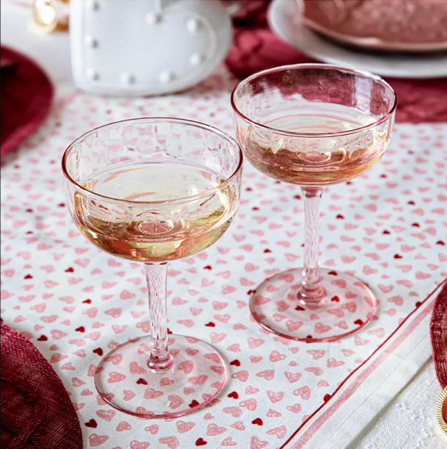 Juliska Blush Puro Cocktail Coupe, Set of 2
