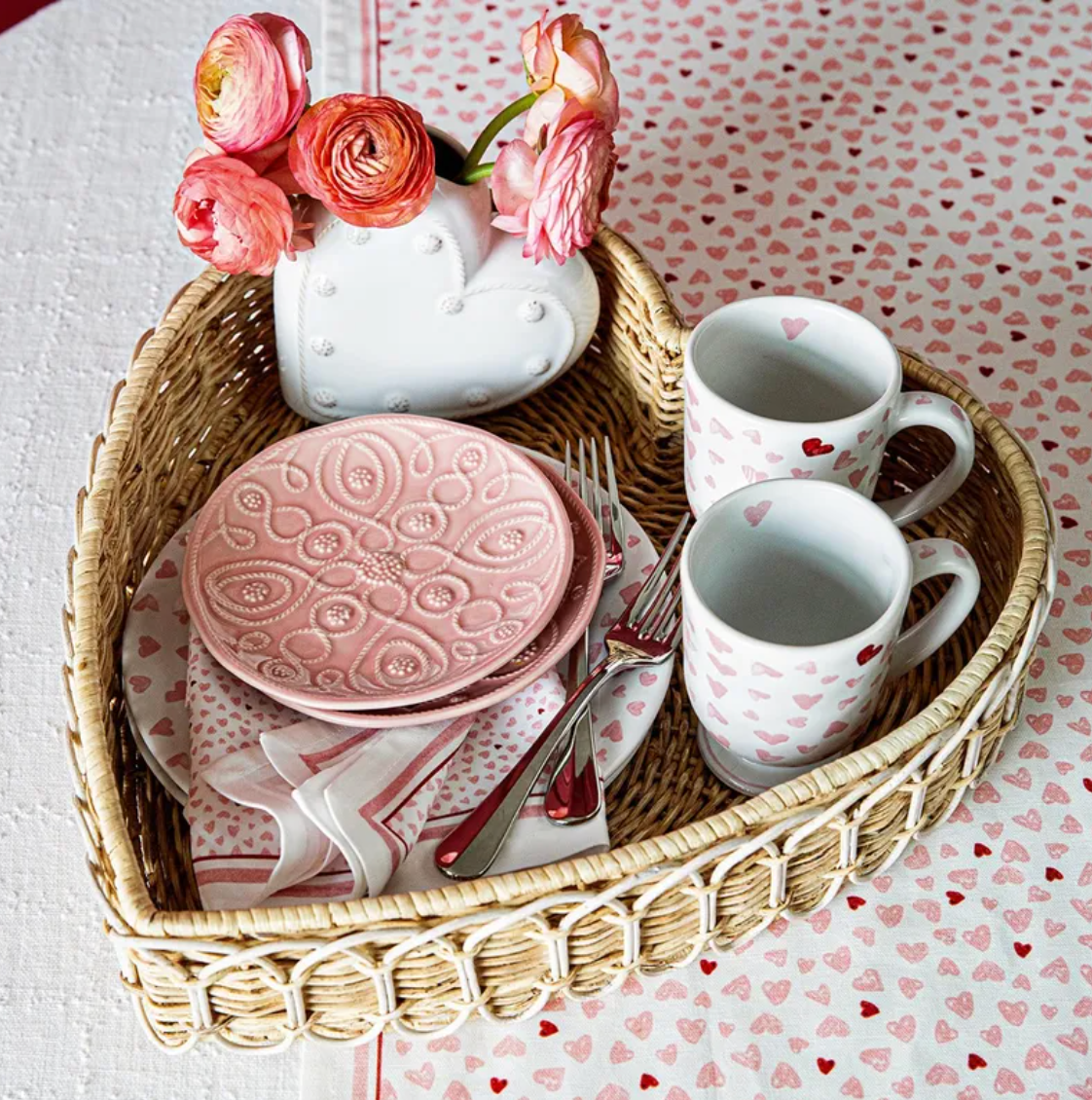 Juliska Provence Rattan 16" Heart Tray