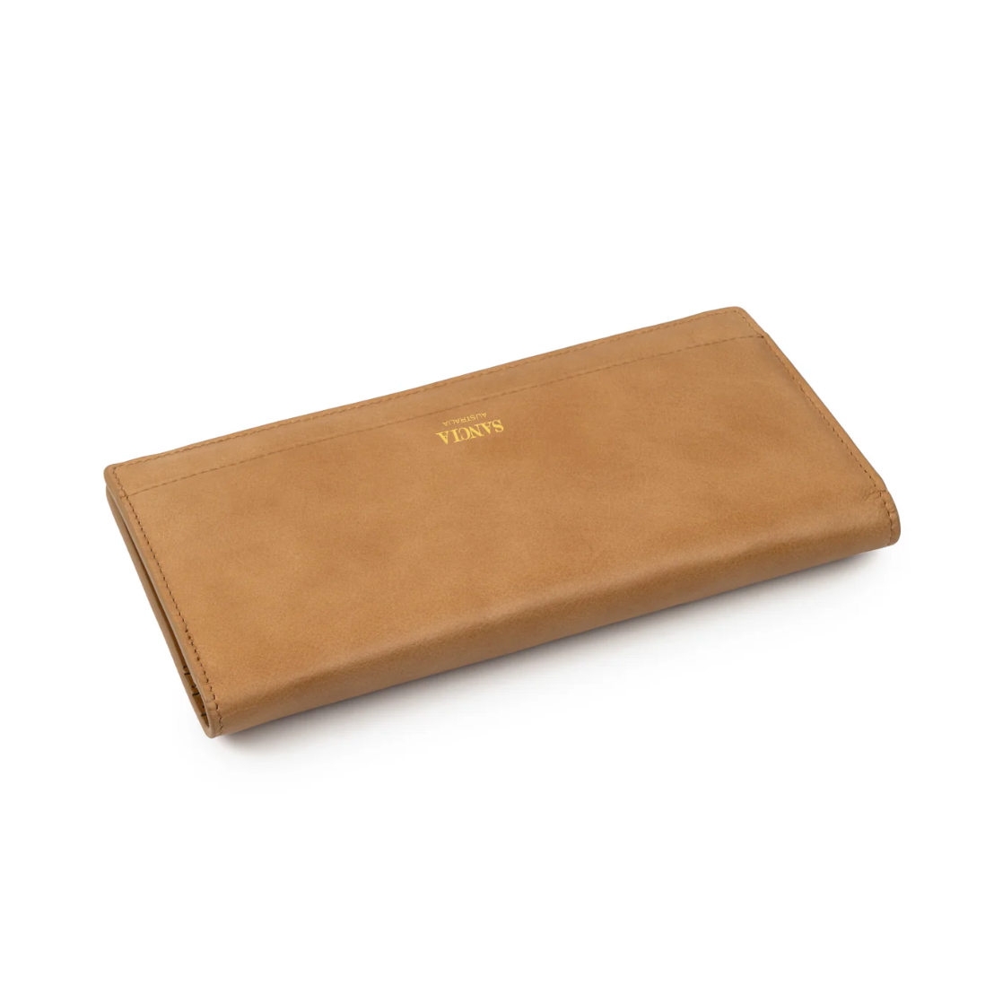 The Farro Travel Wallet in Latte