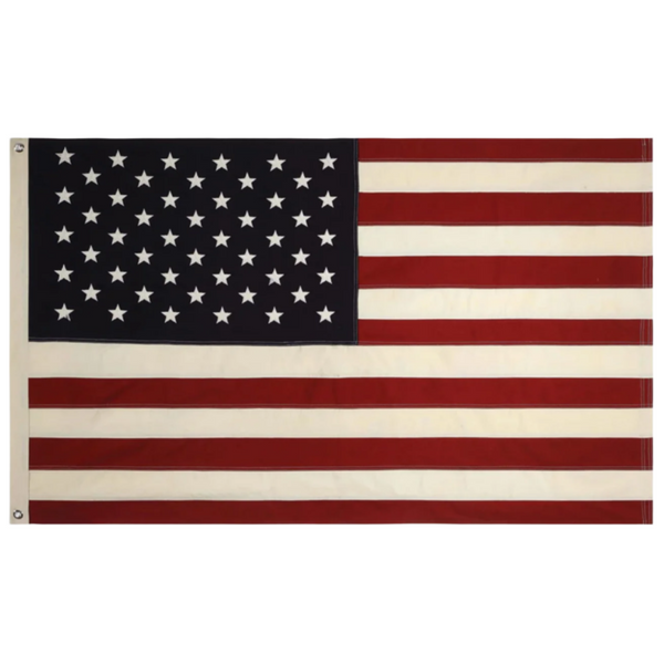Vintage Americana Flag with Grommets