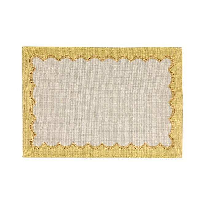 VIETRI Tavola Yellow Scalloped Placemats
