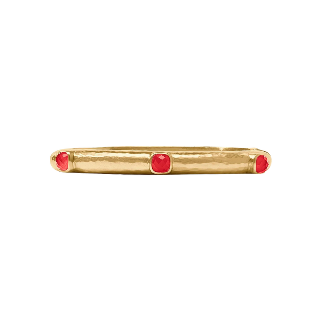 Julie Vos Catalina Hinge Bangle, Iridescent Strawberry