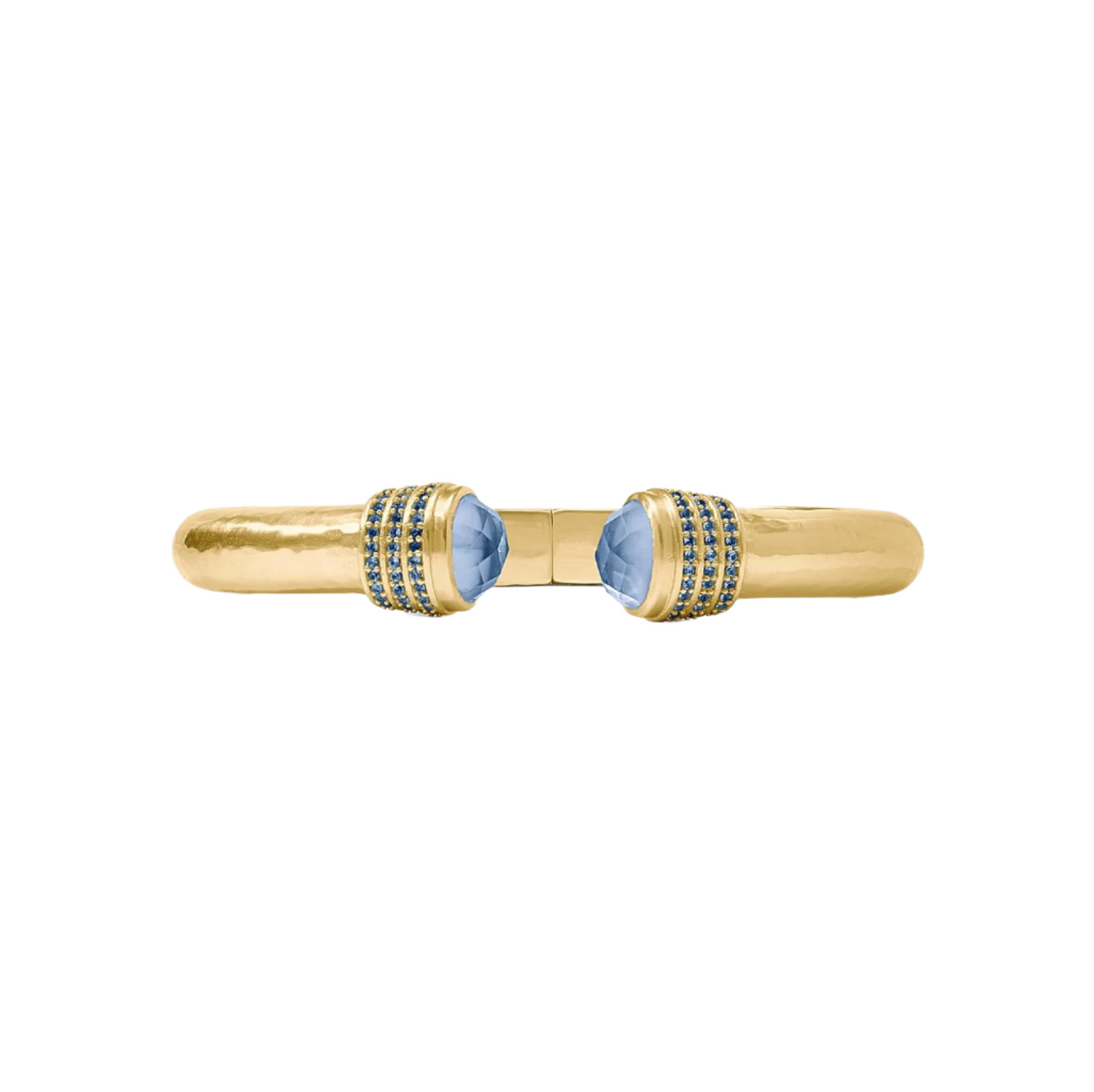 Julie Vos Luna Demi Cuff, Iridescent Chalcedony Blue