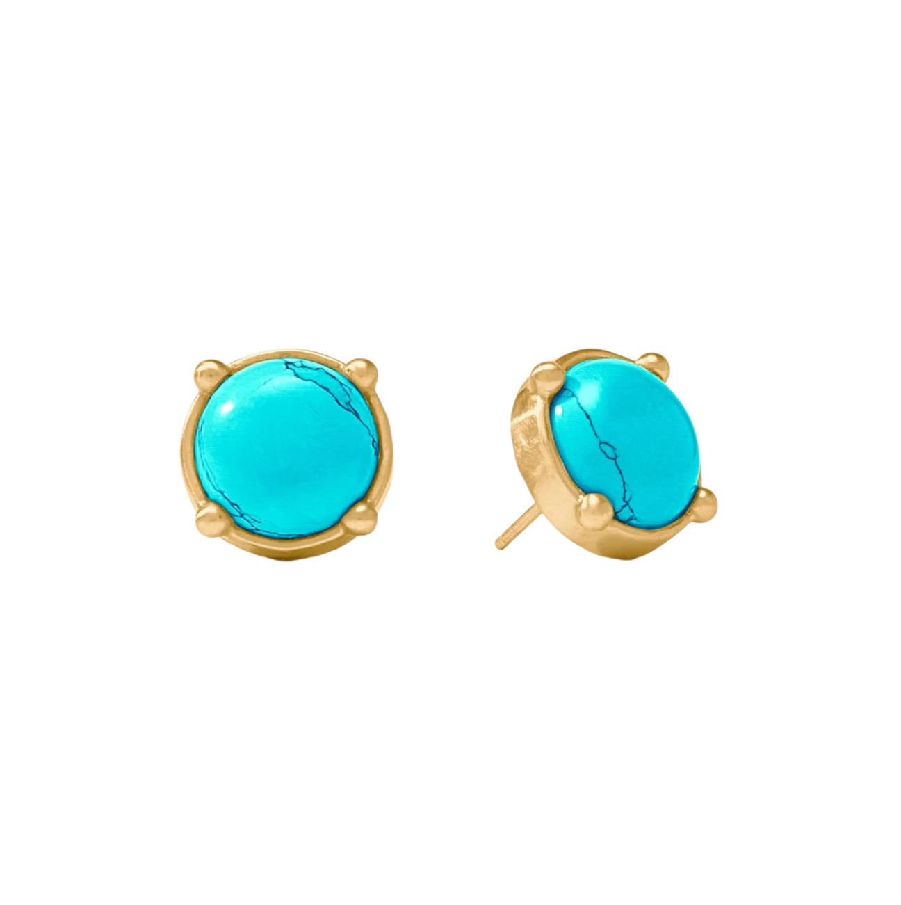 Julie Vos Honey Stud, Turquoise Blue