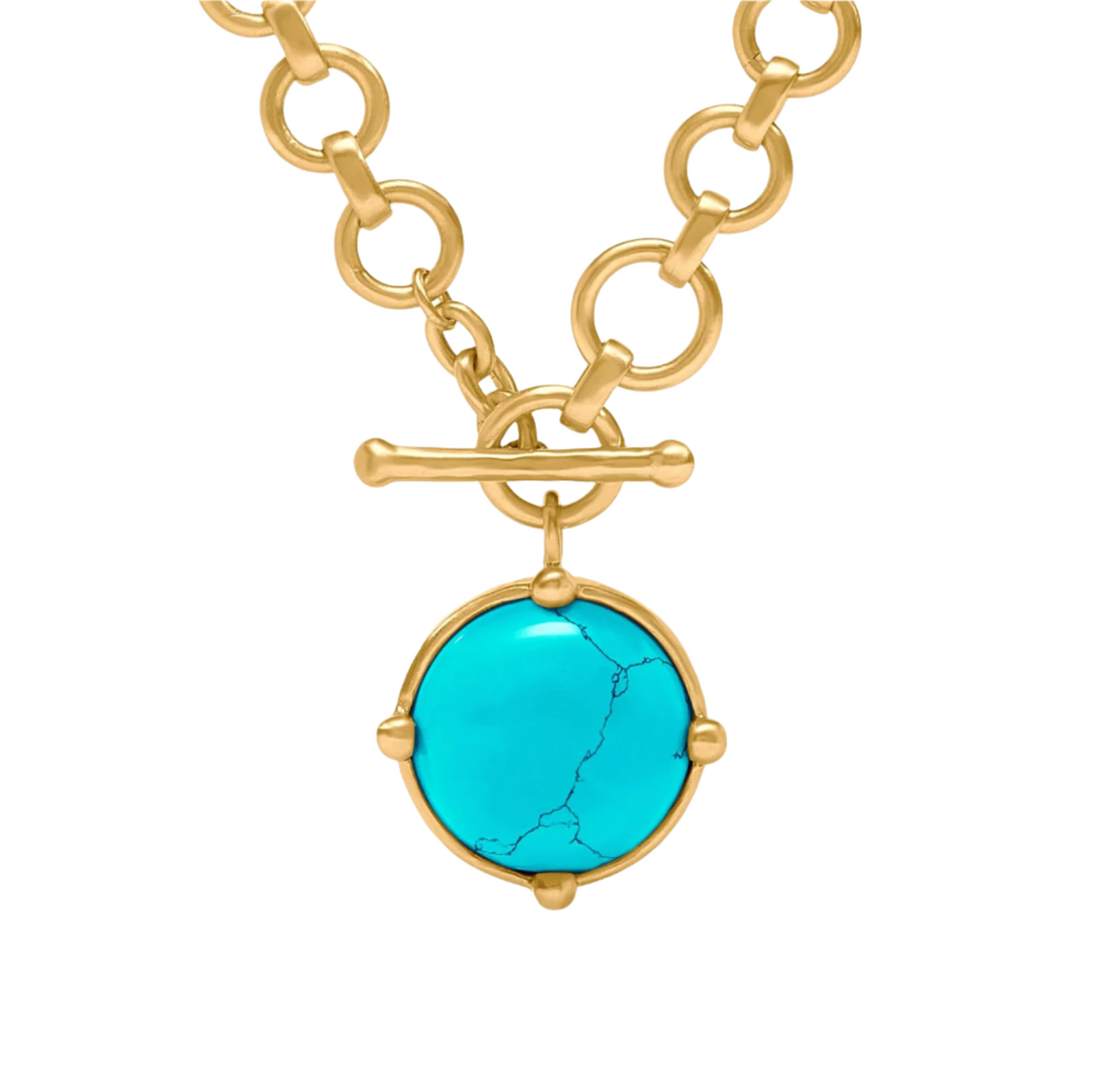 Julie Vos Honeybee Demi Necklace, Turquoise Blue
