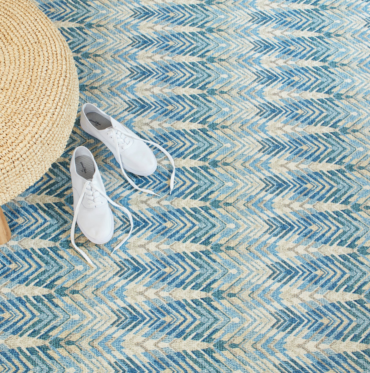 Dash & Albert Seneca Blue Washable Rug