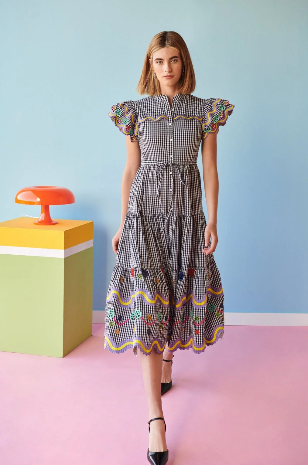 Celia B Reise Dress Vichy Black Waiting On Martha Celia B Reise Dress Vichy Black Waiting On Martha