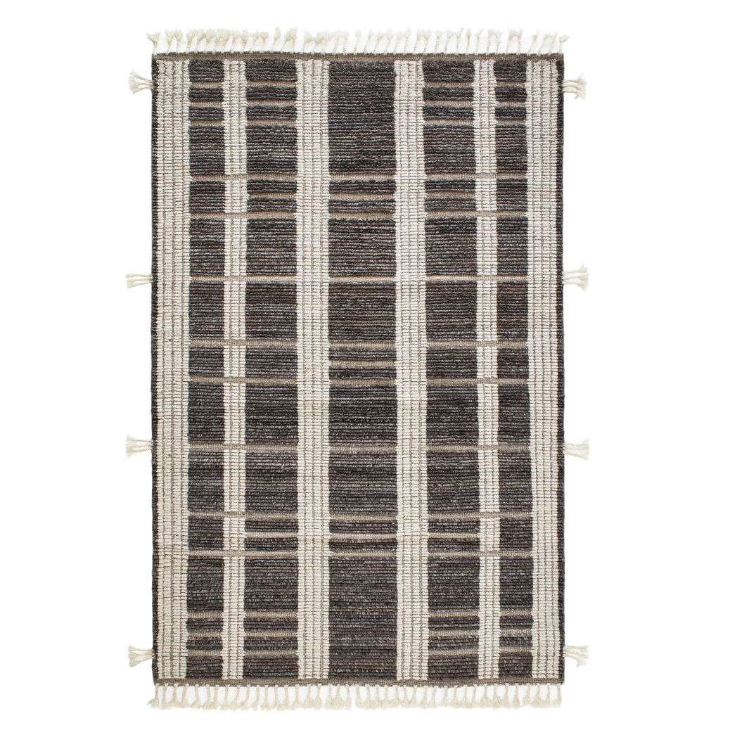 Dash & Albert Tory Grey/Ivory Hand Knotted Wool Rug