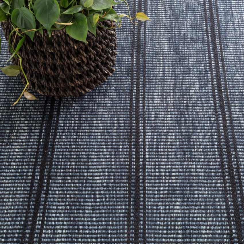 Dash & Albert Malta Woven Wool Rug, Navy