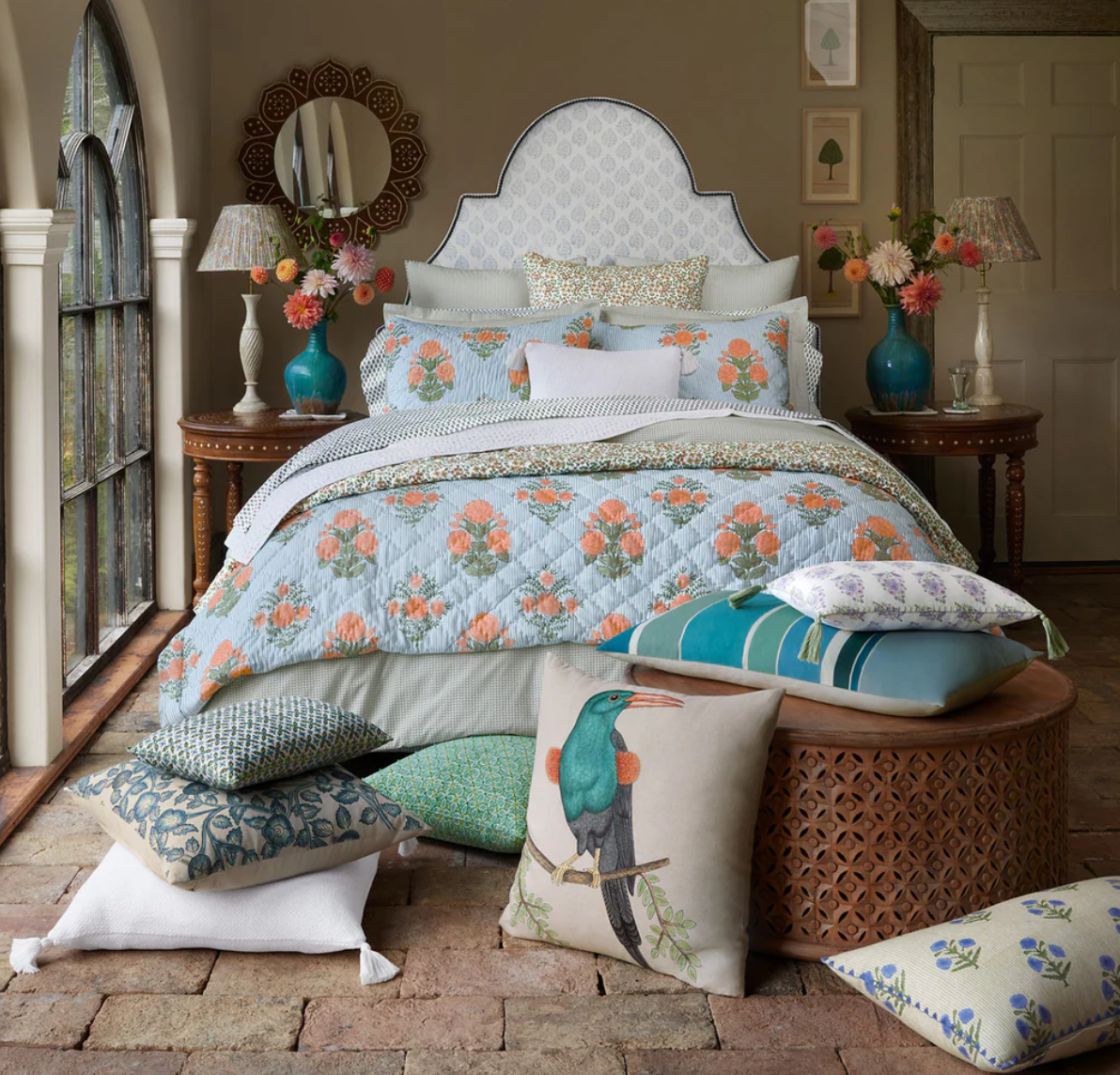 John Robshaw Bipin Tangerine Quilt