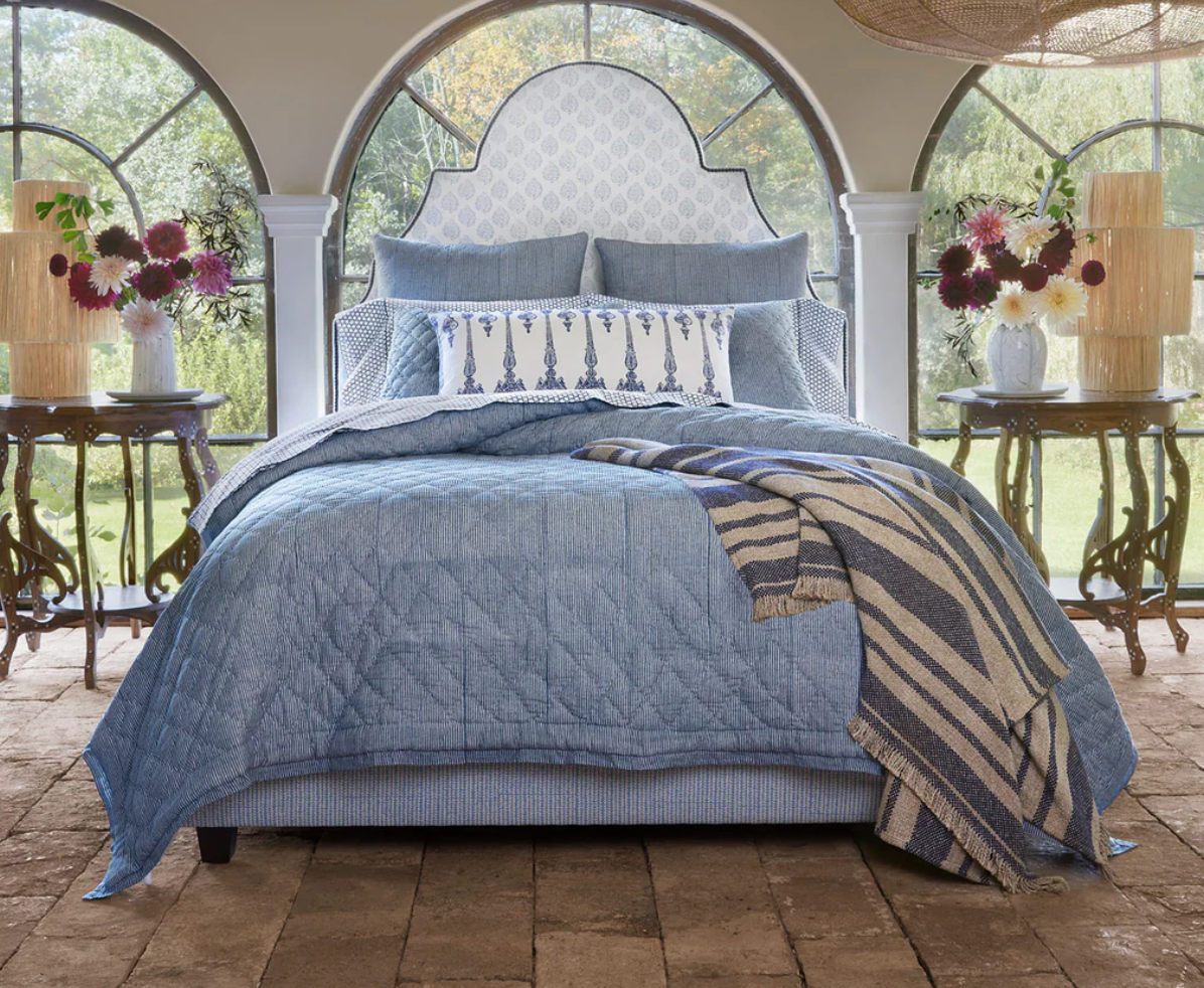 John Robshaw Nandi Indigo Quilt