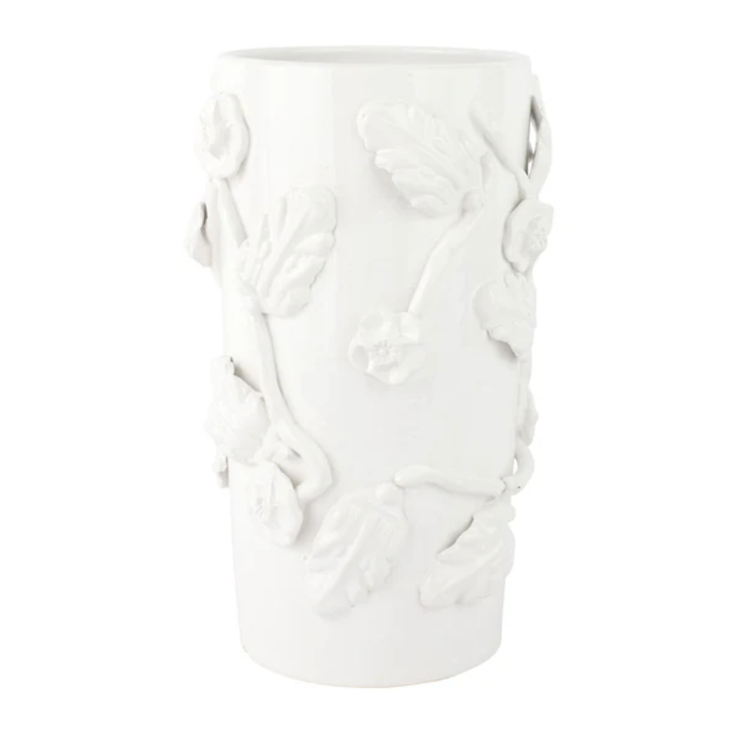 VIETRI Bougainvillea Garden White Large Cachepot