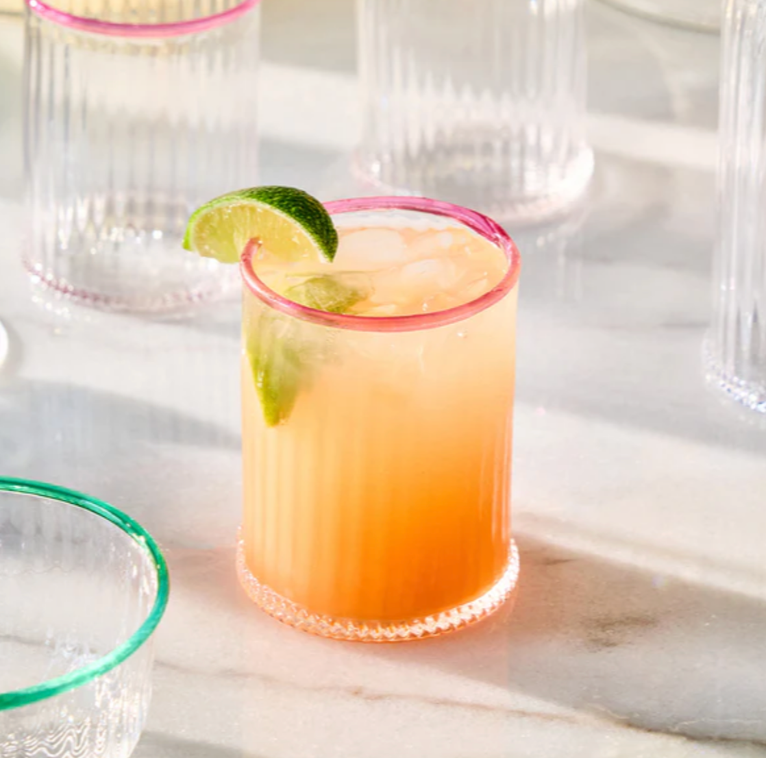 Juliska Nell Blush Double Old Fashioned