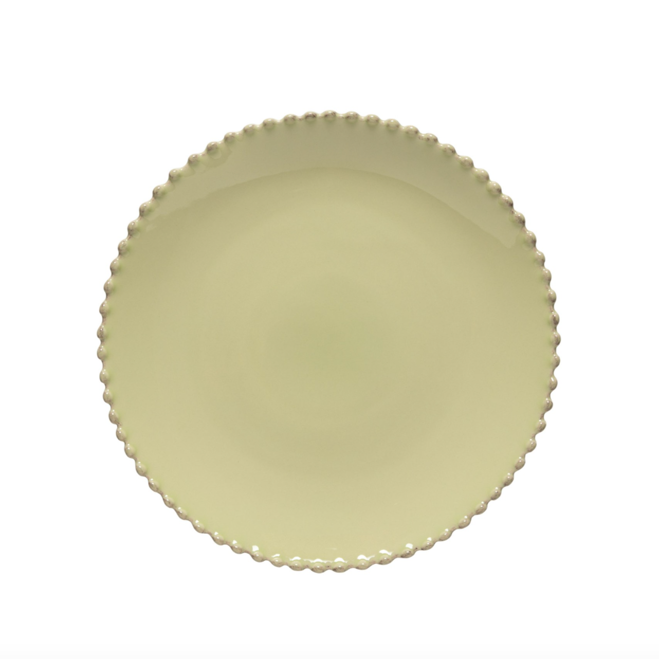 Costa Nova Pearl Dinner Plate, Lily Green